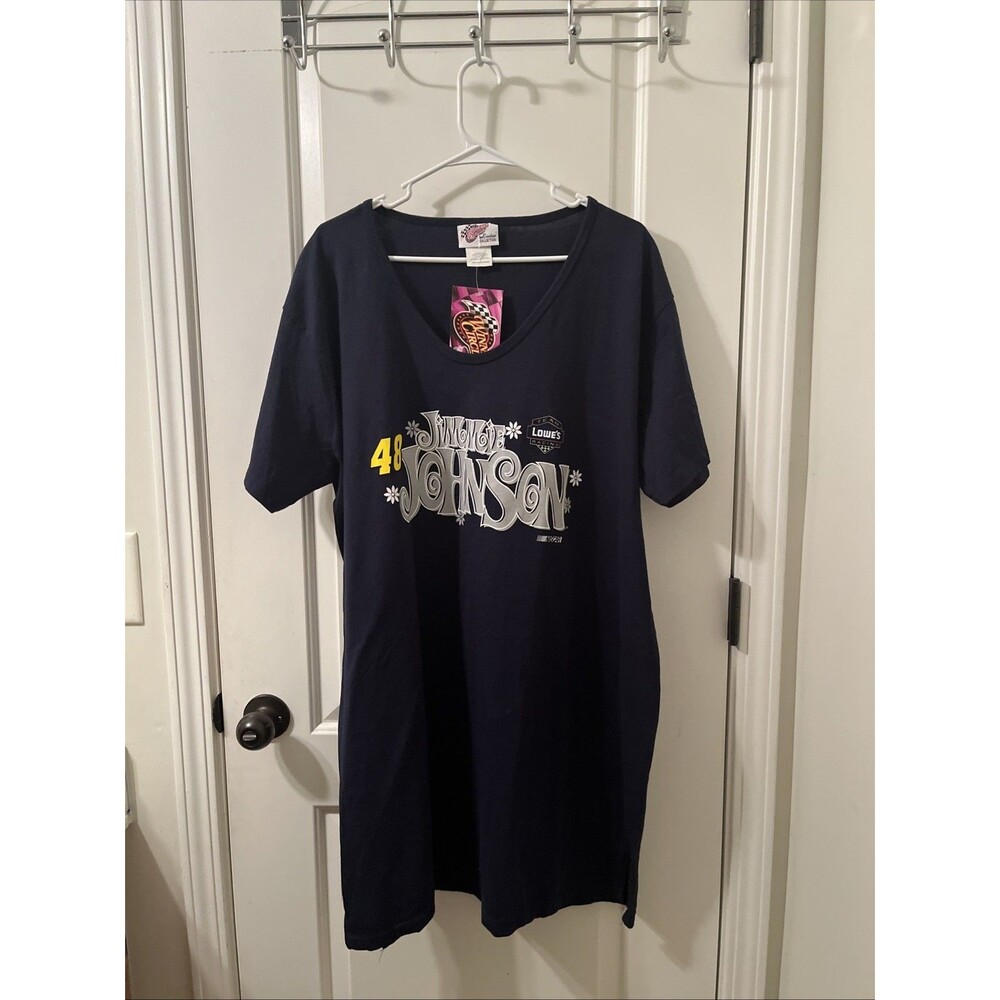 Vintage Women's inners Circle Jimmie Johnson #48 Nascar V Neck T-Shirt One Size